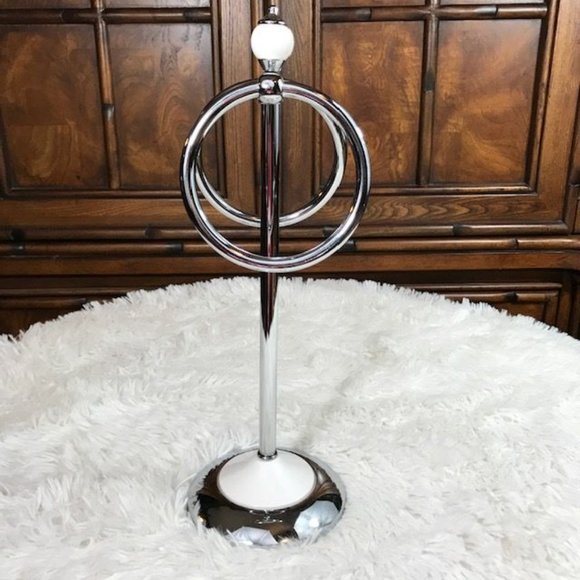 NWOT Springs Ceramic Metal Towel Holder + Toothbrush Holder + Tissue Holder Set - Picture 2 of 11